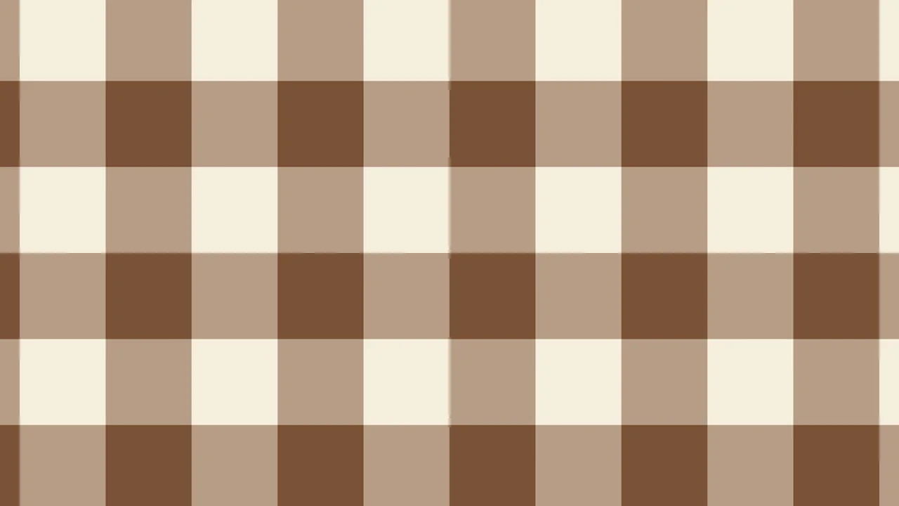 Brown and Cream Buffalo Check Plaid desktop wallpaper in 4K