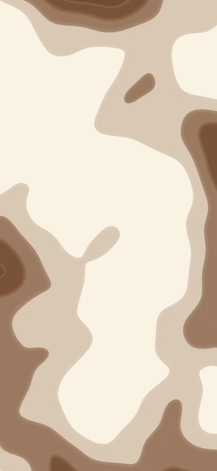 Brown and Cream Layered Topographic wallpaper for iPhone and Android