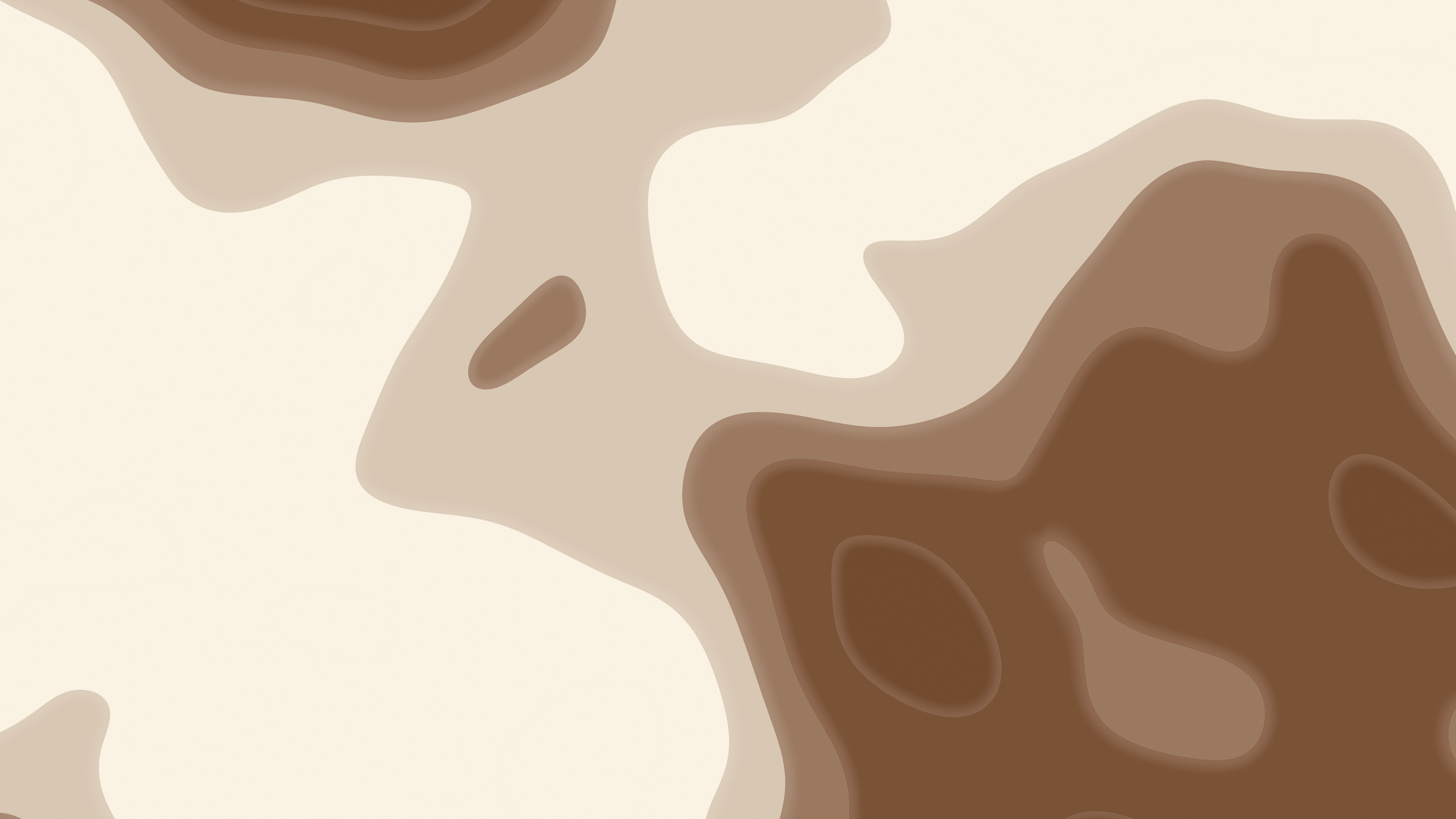 Brown and Cream Layered Topographic desktop wallpaper in 4K