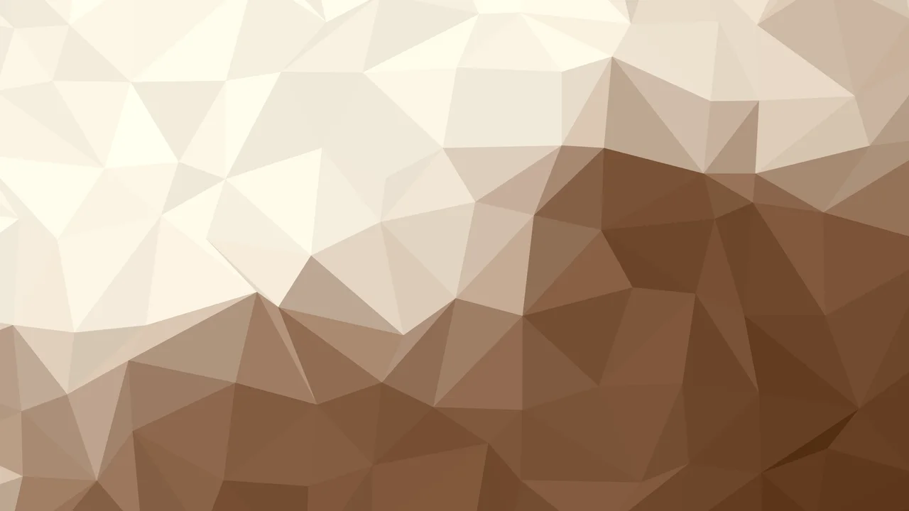 Brown and Cream Low Poly desktop wallpaper in 4K