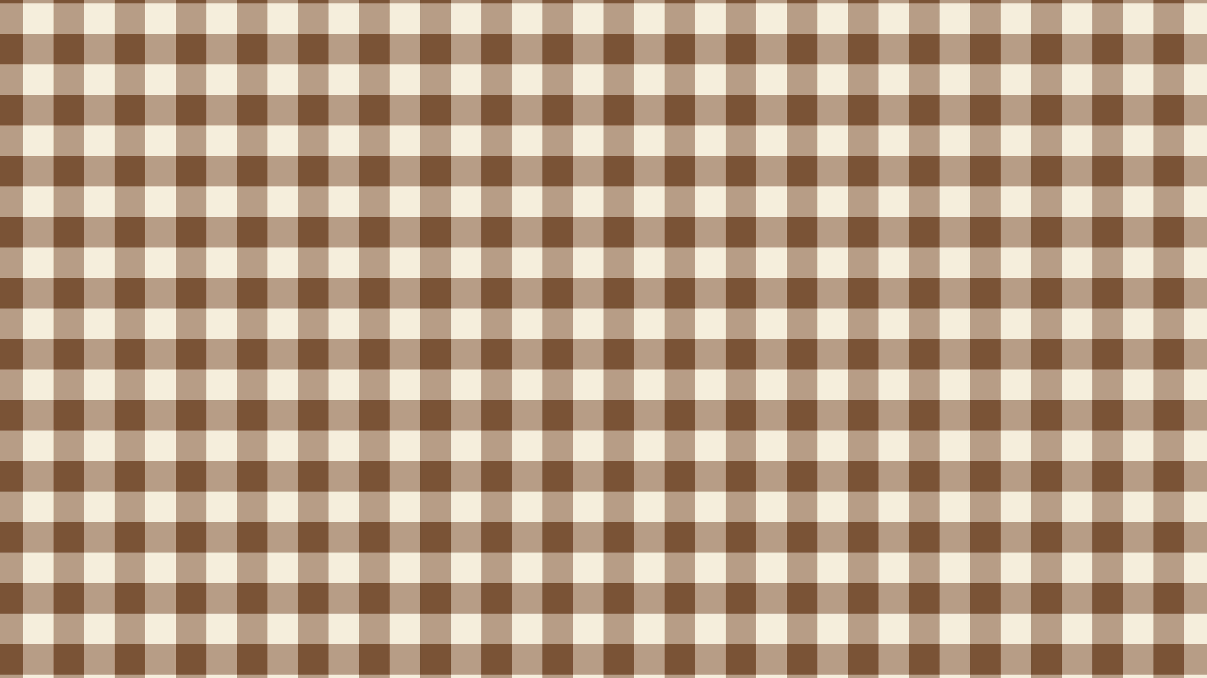 Brown and Cream Mini Gingham desktop wallpaper in 4K
