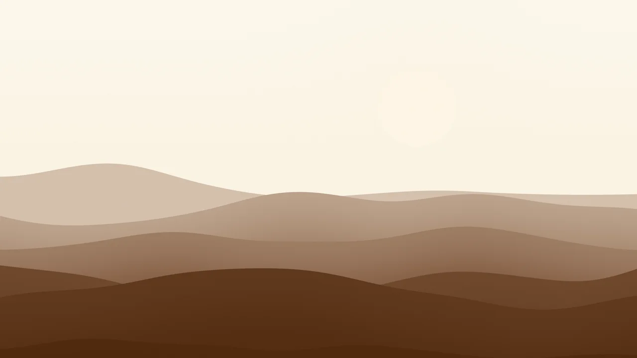 Brown and Cream Minimalist Desert Dunes desktop wallpaper in 4K