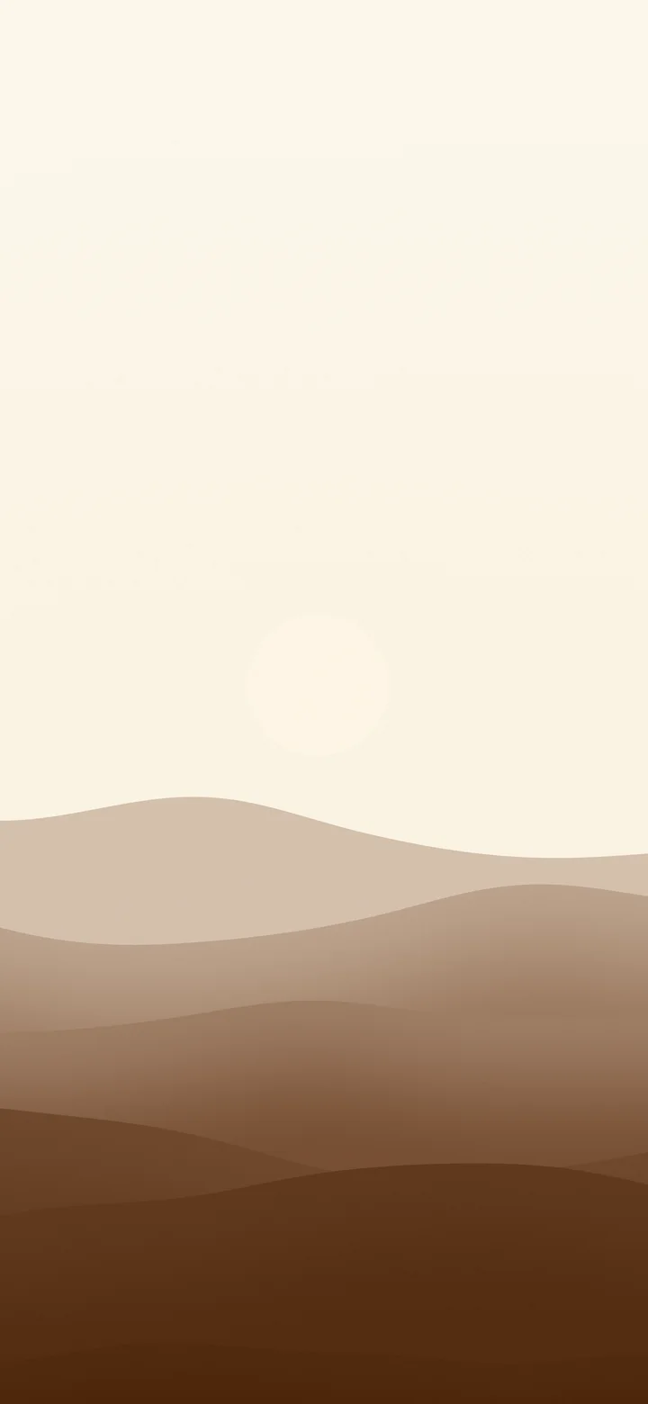 Brown and Cream Minimalist Desert Dunes wallpaper for iPhone and Android