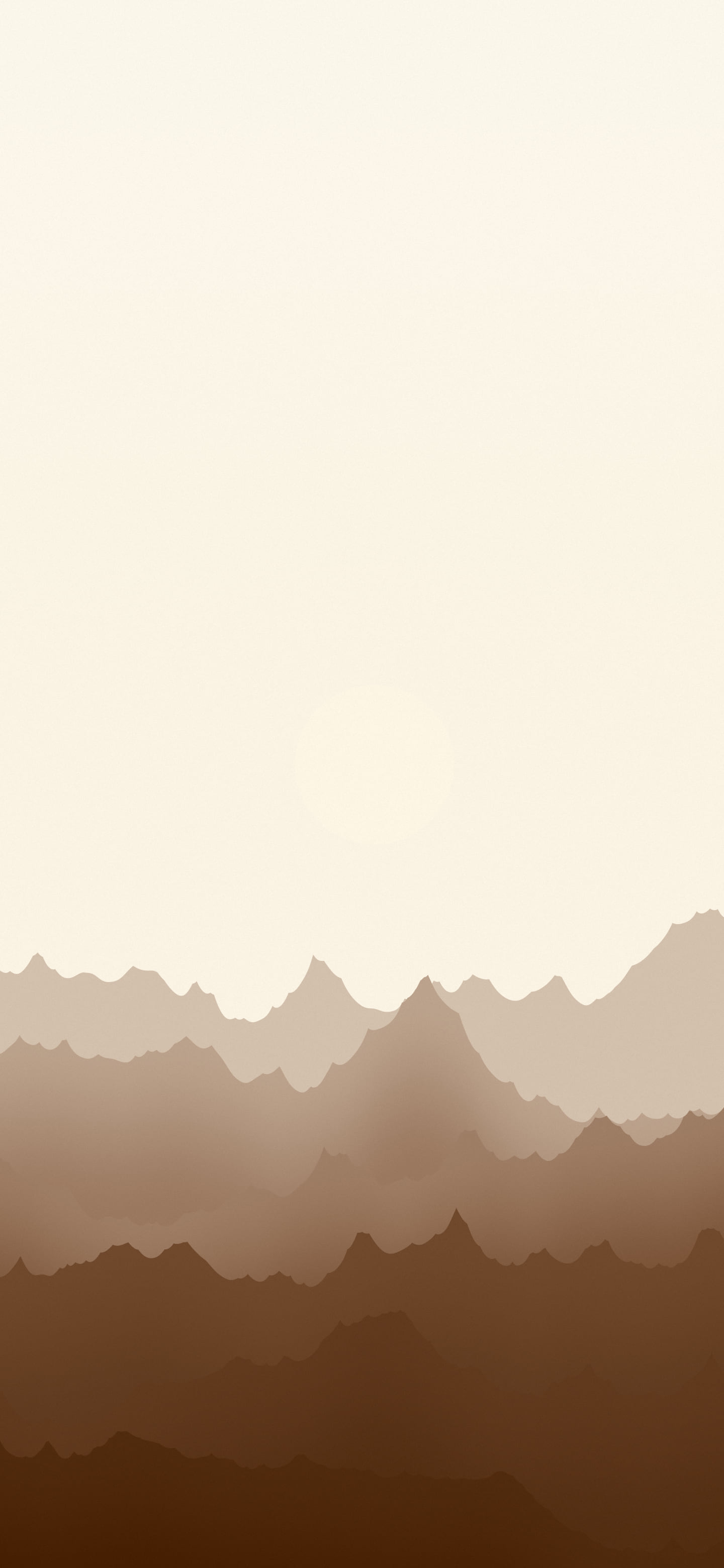 Brown and Cream Minimalist Mountain Landscape wallpaper for iPhone and Android