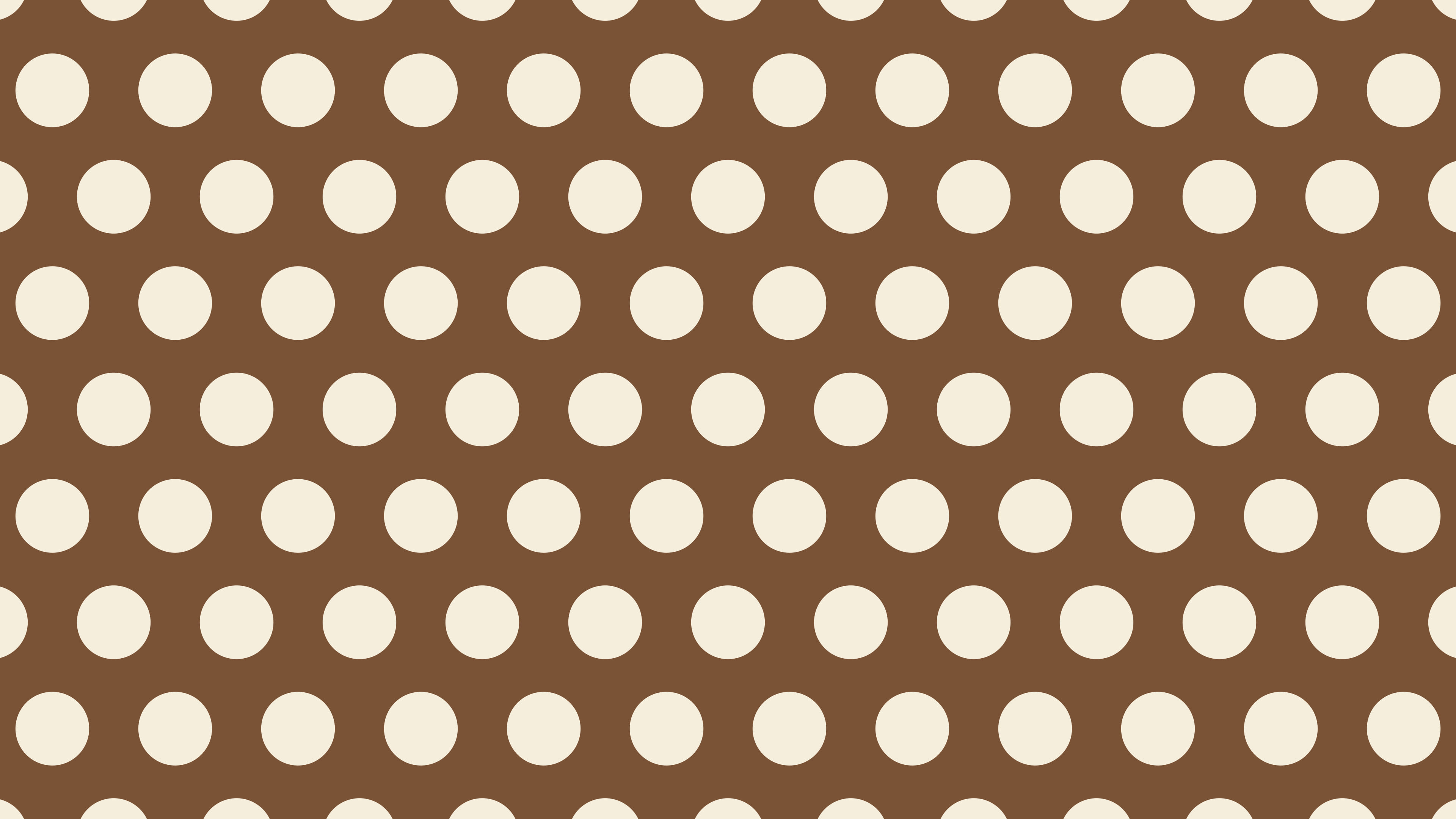 Brown and Cream Polka Dot desktop wallpaper in 4K