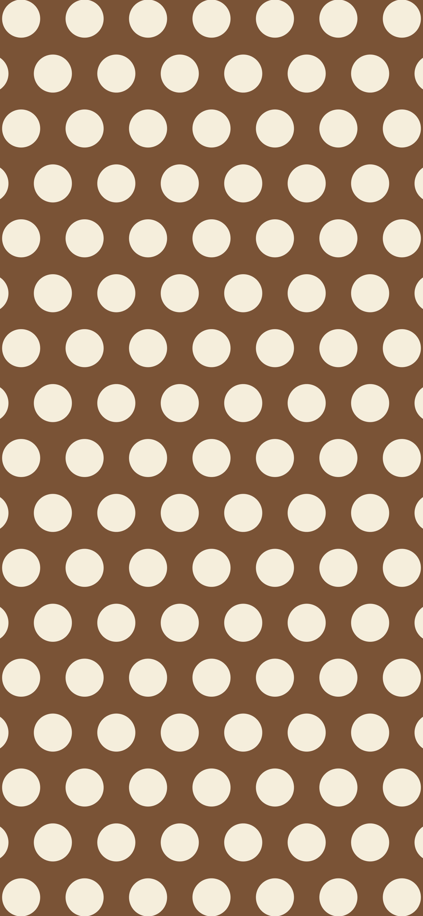 Brown and Cream Polka Dot wallpaper for iPhone and Android