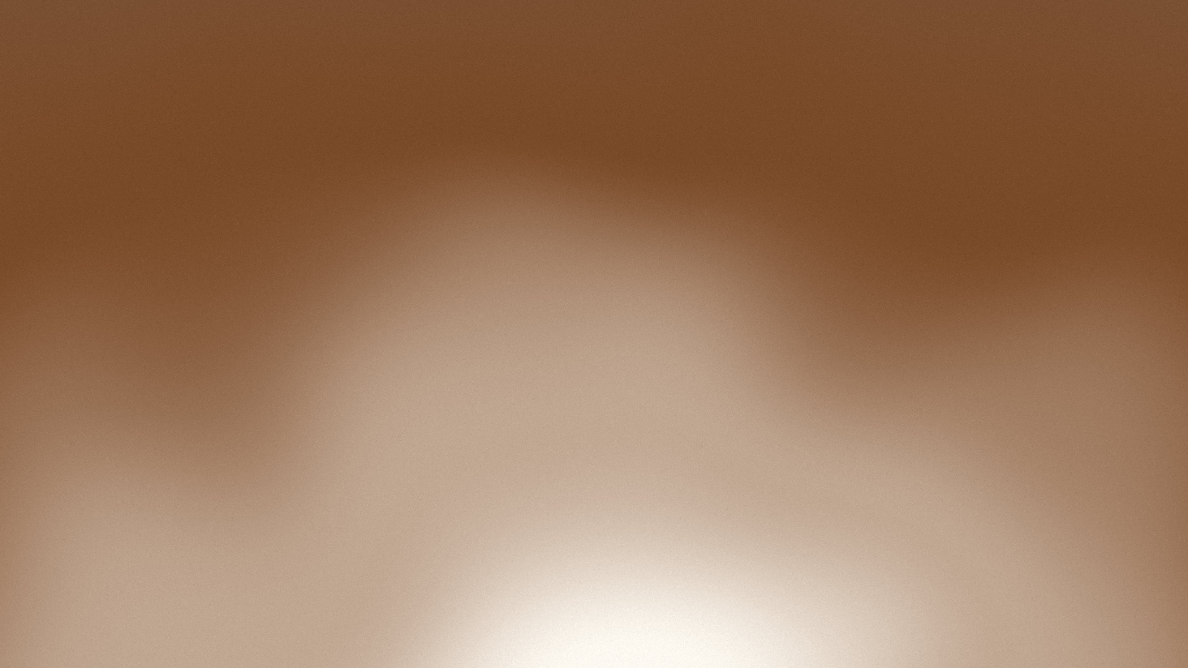 Brown and Cream Sunrise Aura Gradient desktop wallpaper in 4K