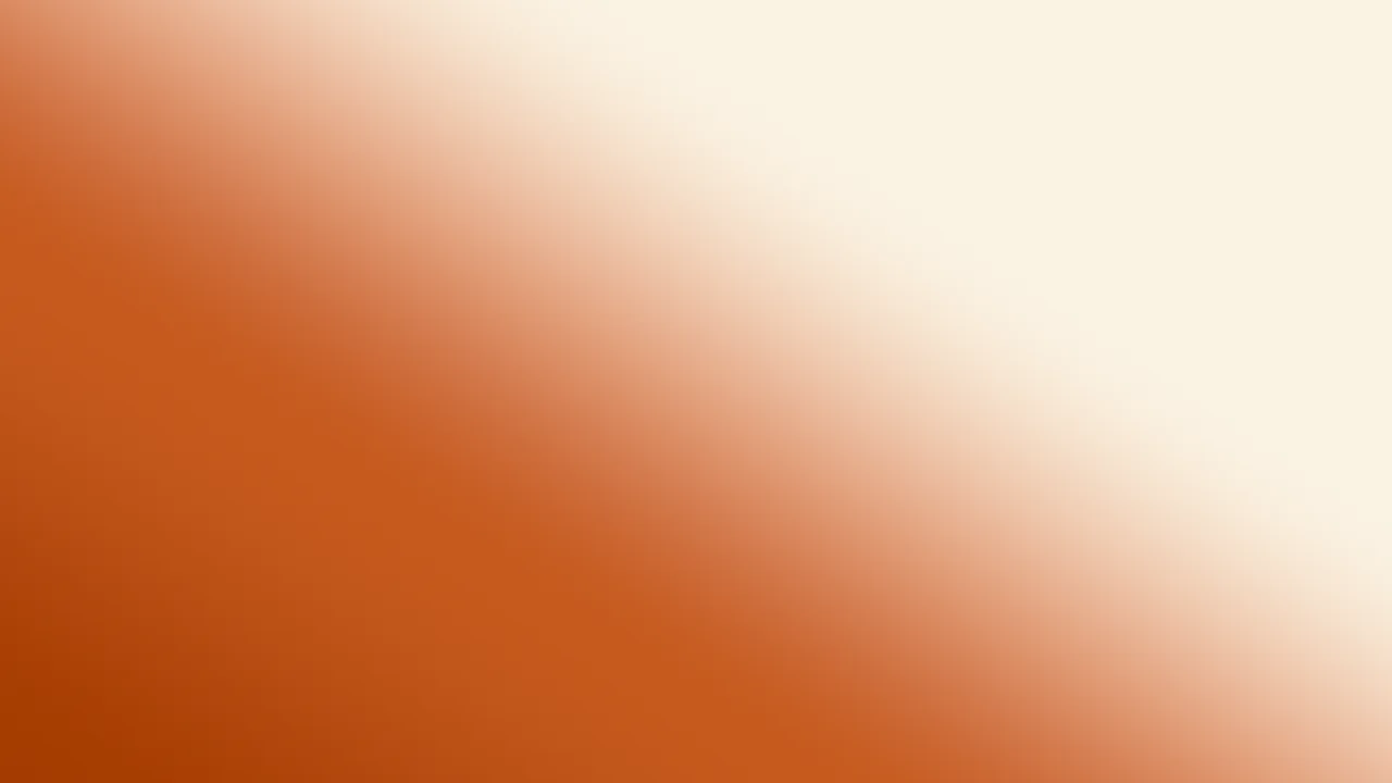 Burnt Orange and Cream Diagonal Ombre Gradient desktop wallpaper in 4K