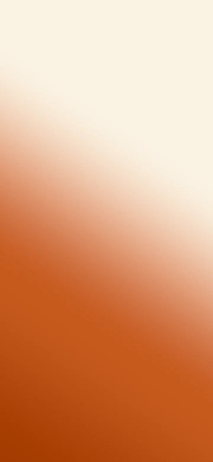 Burnt Orange and Cream Diagonal Ombre Gradient wallpaper for iPhone and Android