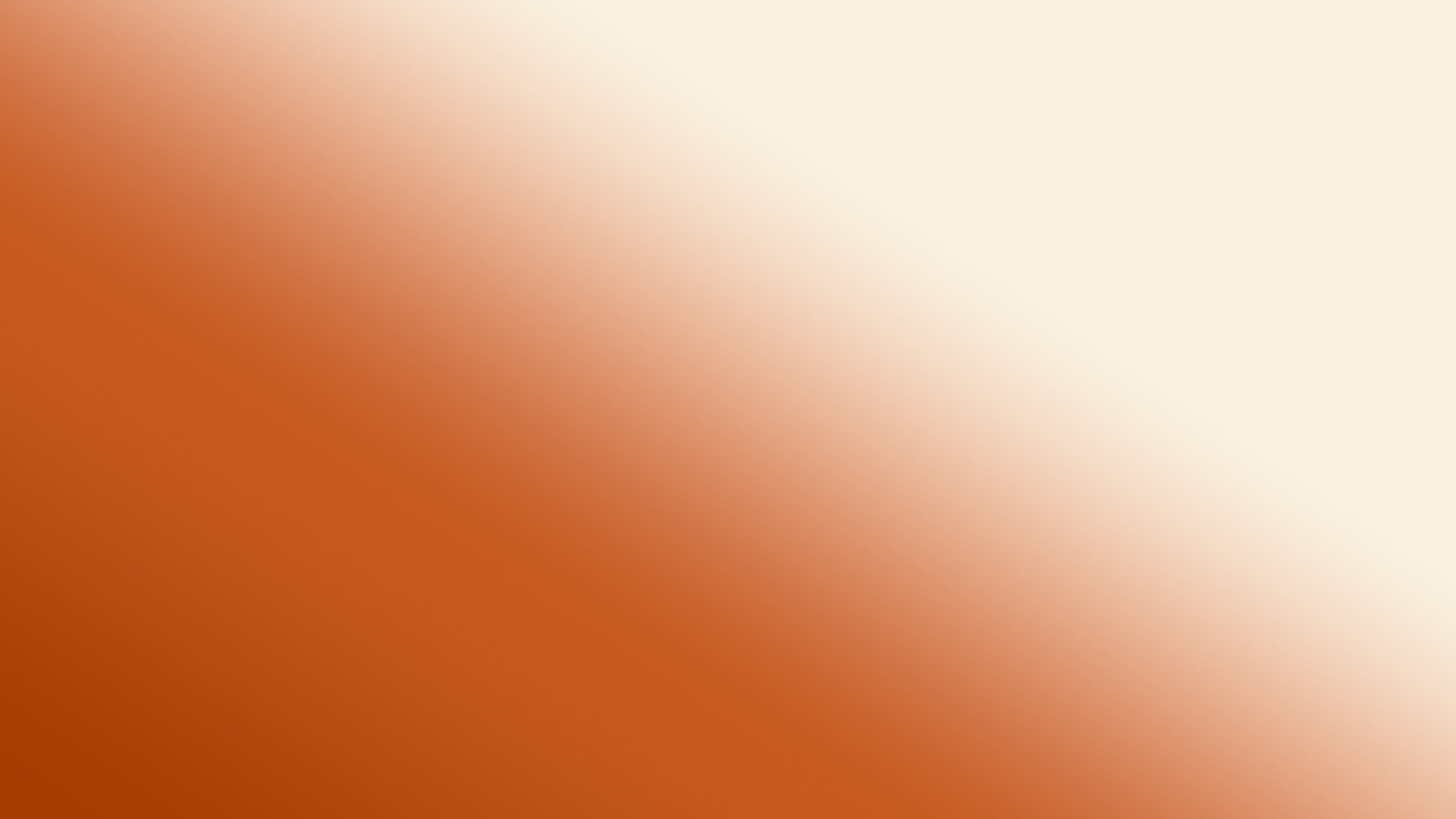 Burnt Orange and Cream Diagonal Ombre Gradient desktop wallpaper in 4K