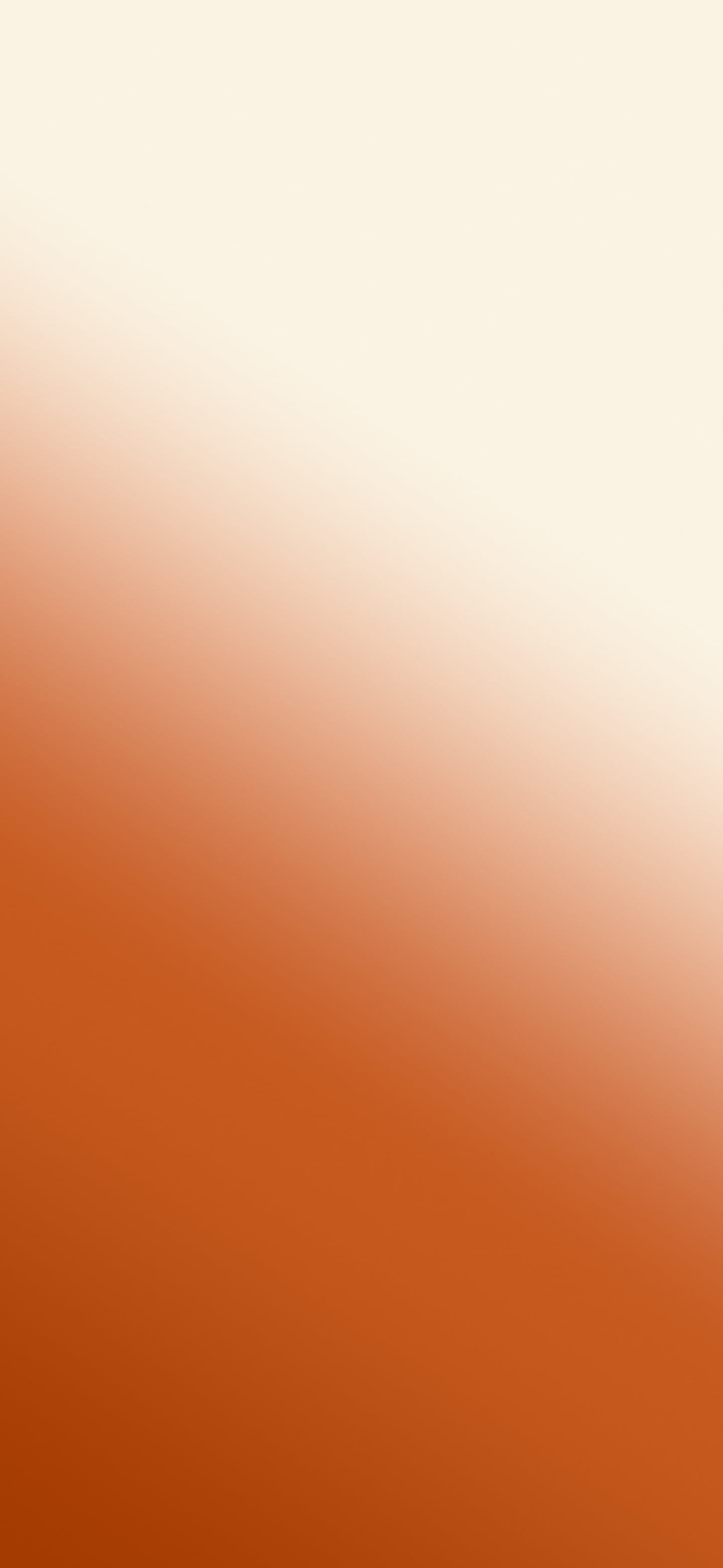 Burnt Orange and Cream Diagonal Ombre Gradient wallpaper for iPhone and Android
