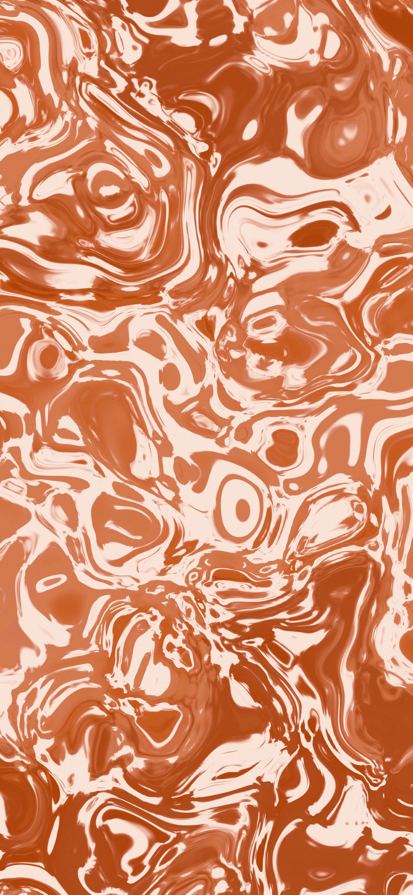 Burnt Orange and Cream Liquid Marble wallpaper for iPhone and Android