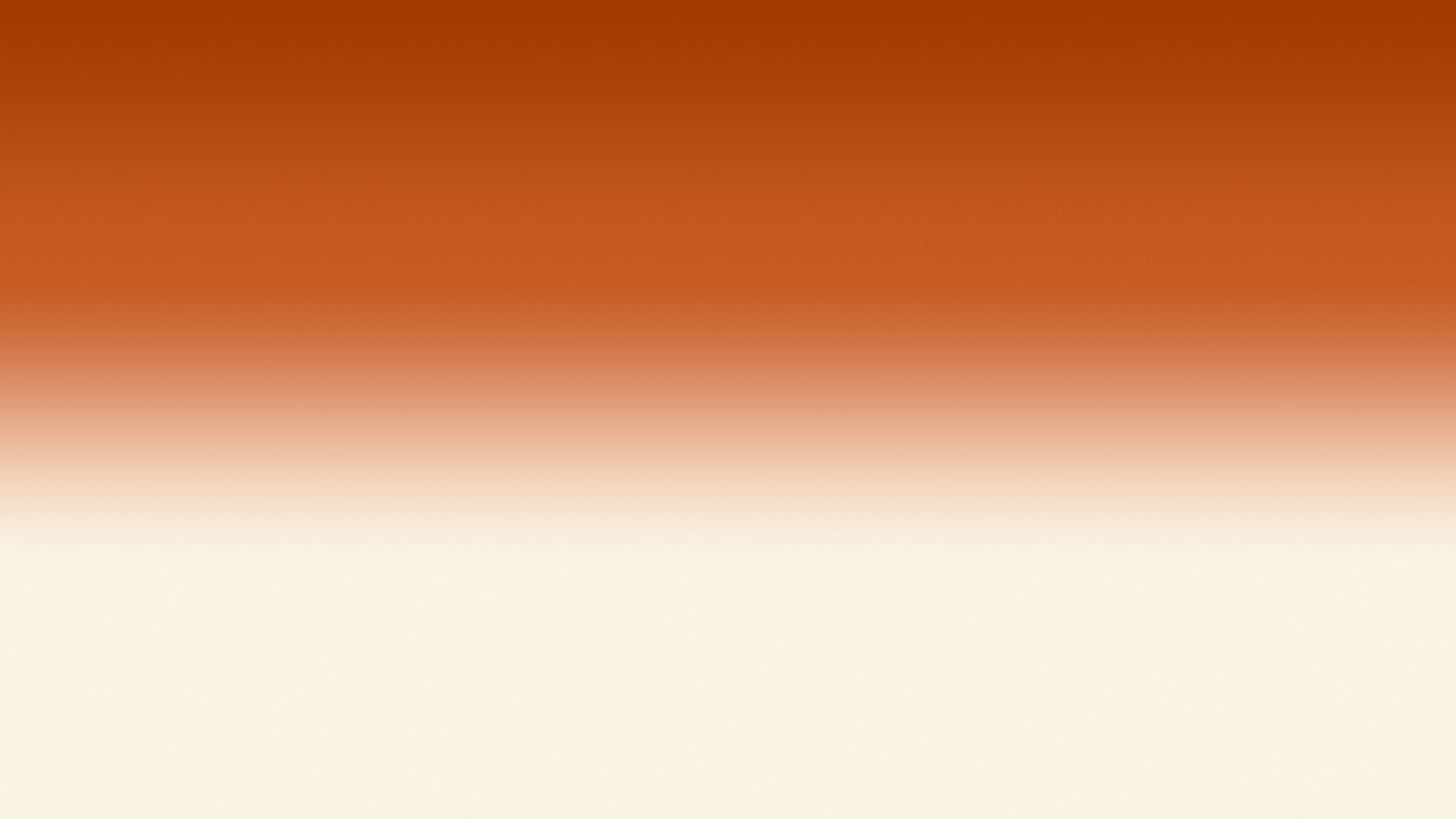 Burnt Orange and Cream Ombre Gradient desktop wallpaper in 4K