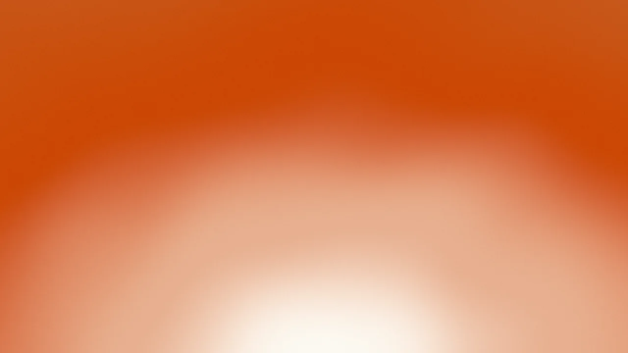Burnt Orange and Cream Sunrise Aura Gradient desktop wallpaper in 4K
