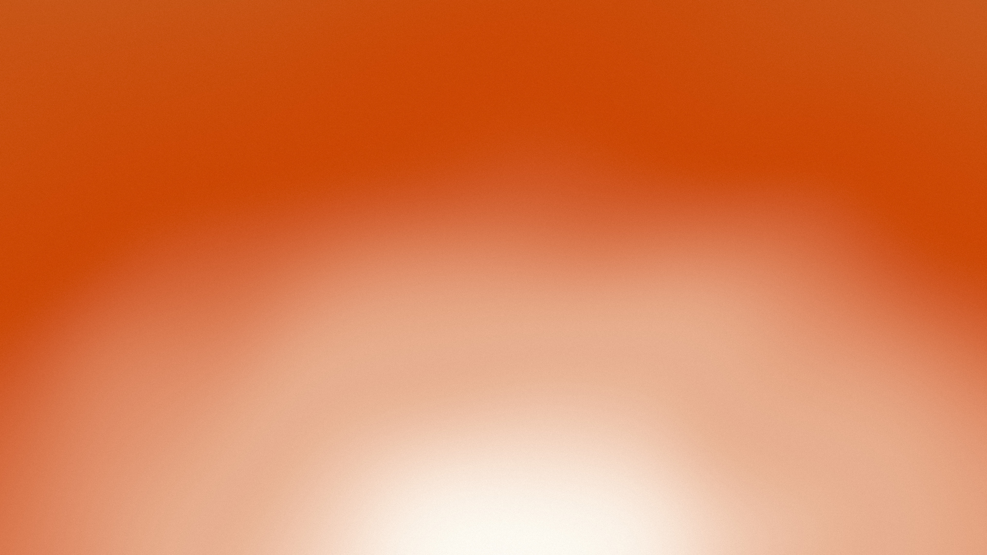 Burnt Orange and Cream Sunrise Aura Gradient desktop wallpaper in 4K