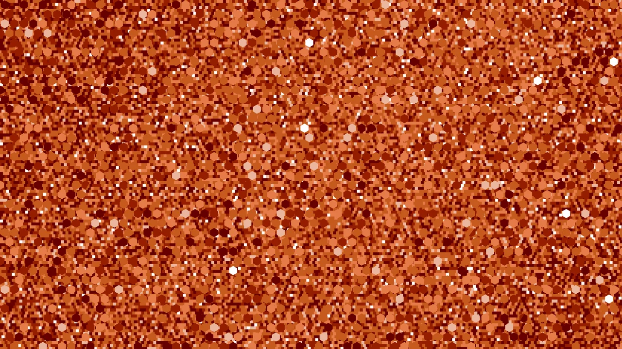 Burnt Orange Chunky Glitter desktop wallpaper in 4K