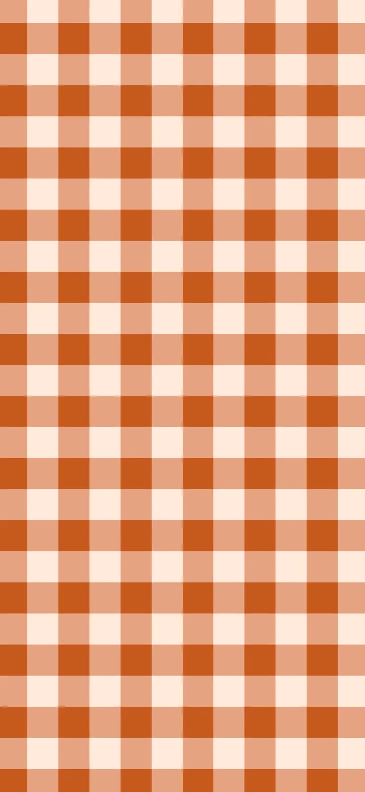 Burnt Orange Gingham wallpaper for iPhone and Android