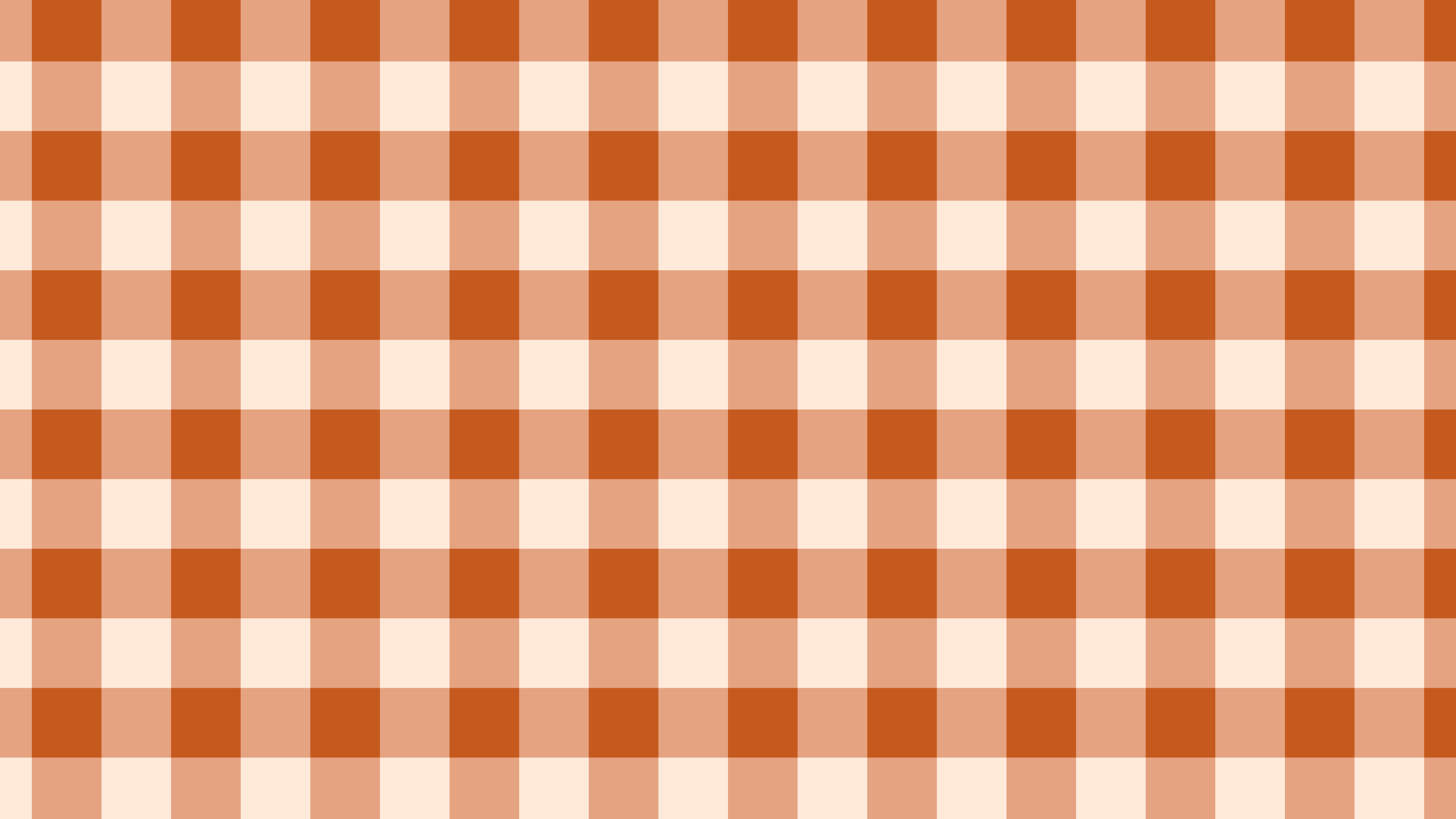 Burnt Orange Gingham desktop wallpaper in 4K