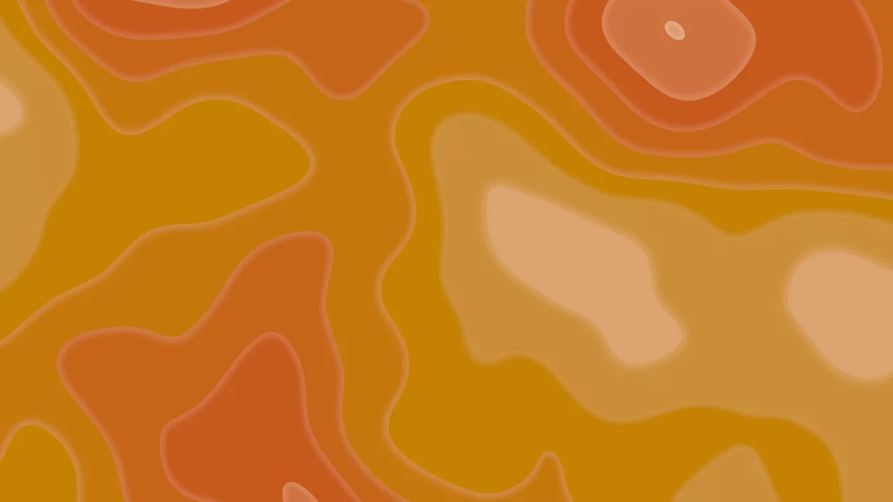 Burnt Orange Layered Topographic desktop wallpaper in 4K