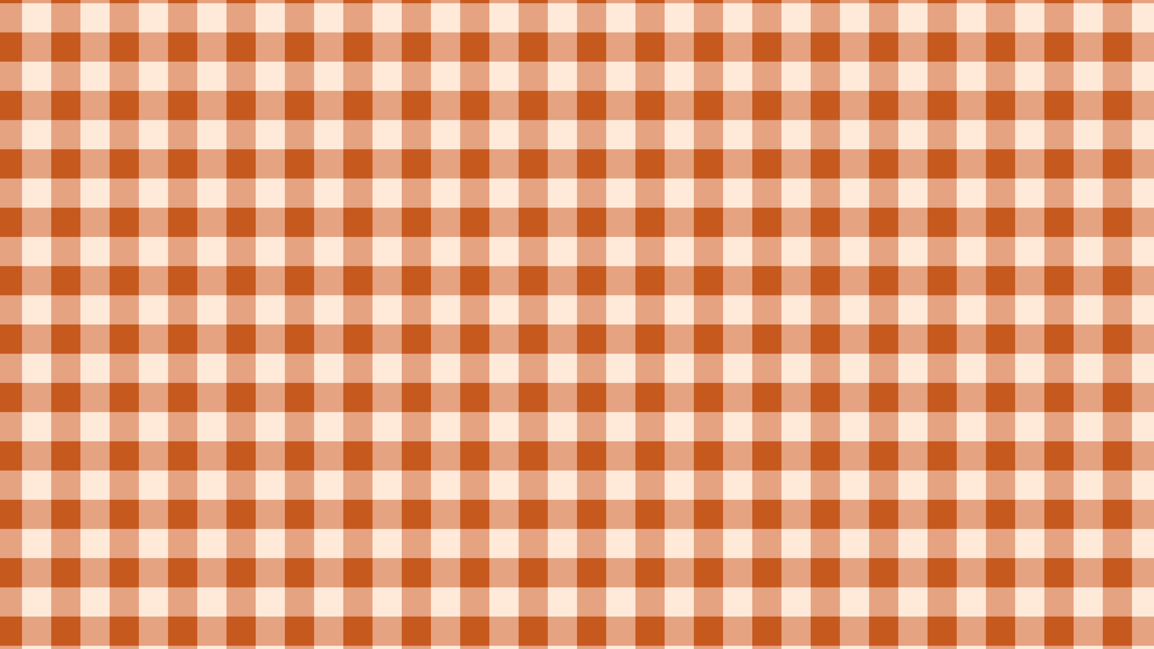 Burnt Orange Mini Gingham desktop wallpaper in 4K