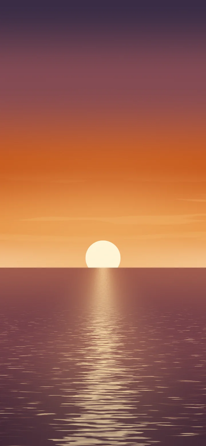 Burnt Orange Ocean Sunset wallpaper for iPhone and Android