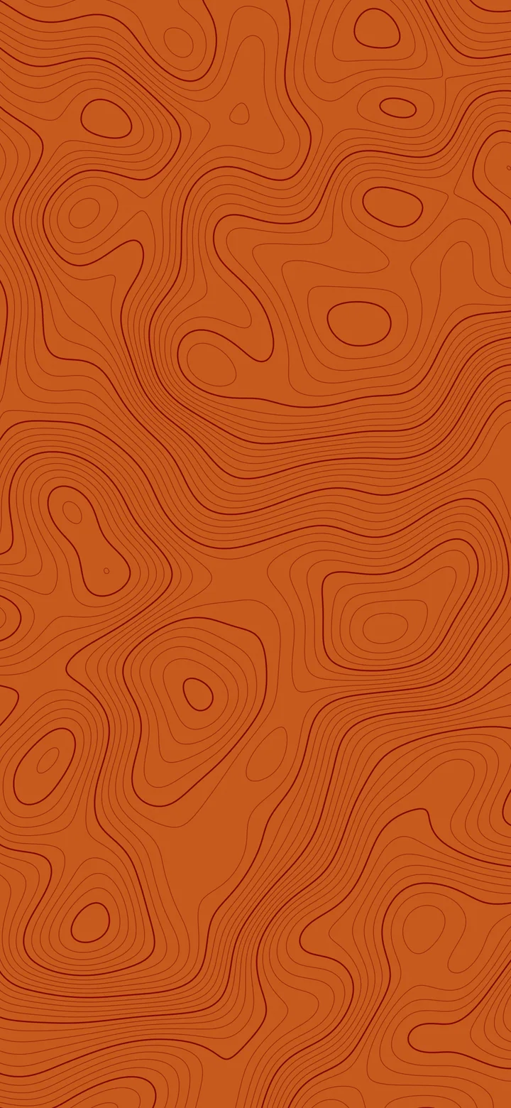 Burnt Orange Topographic Line wallpaper for iPhone and Android