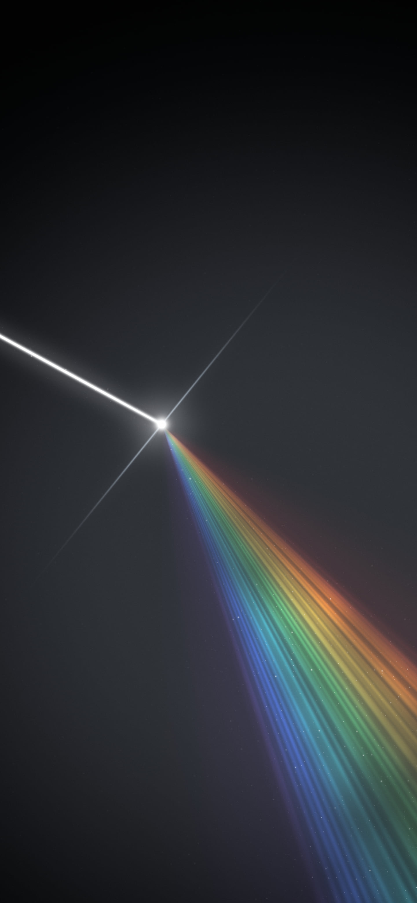 Charcoal Rainbow Light Beam wallpaper for iPhone and Android