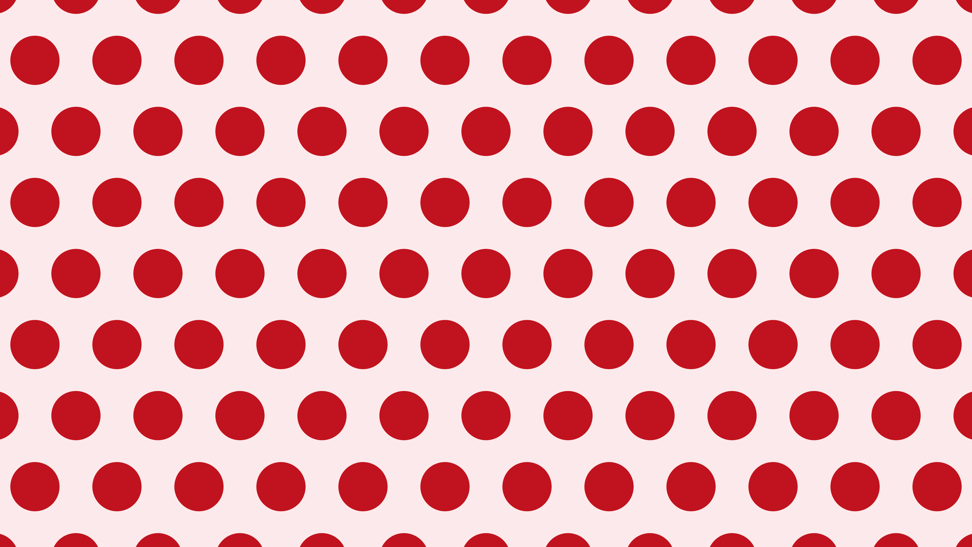 Cherry Red Polka Dot desktop wallpaper in 4K