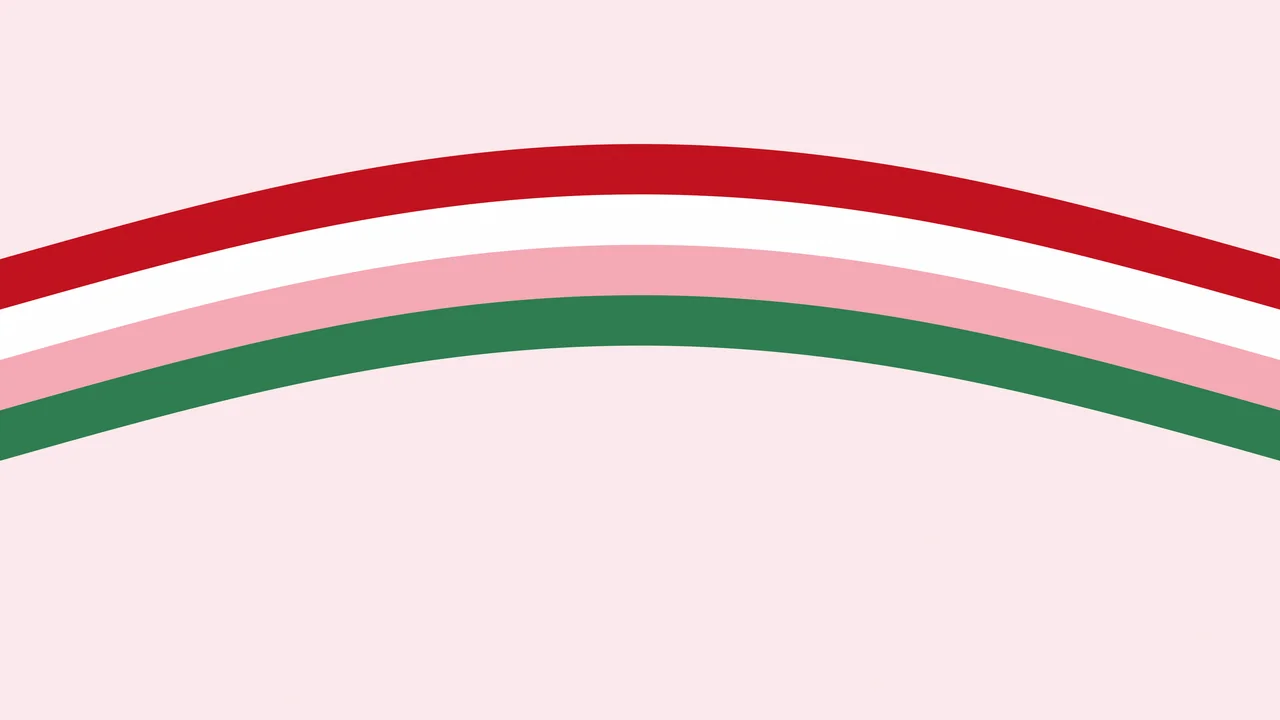Cherry Red Retro Stripe desktop wallpaper in 4K