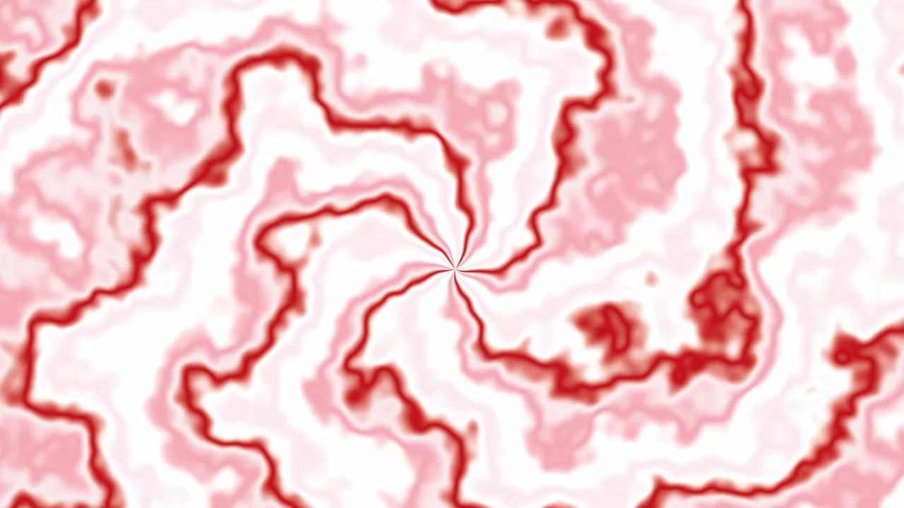 Cherry Red Spiral Tie Dye desktop wallpaper in 4K