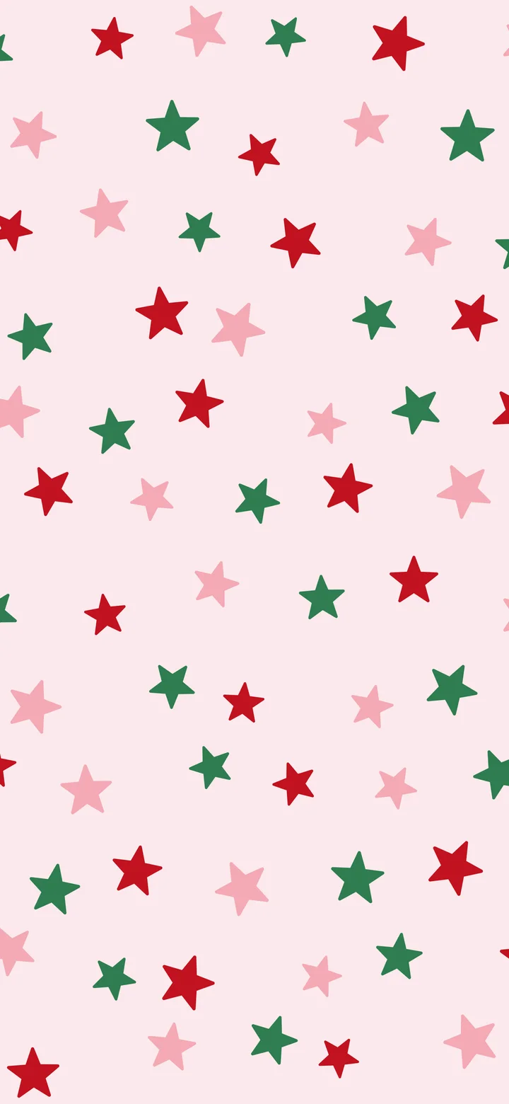 Cherry Red Star Pattern wallpaper for iPhone and Android