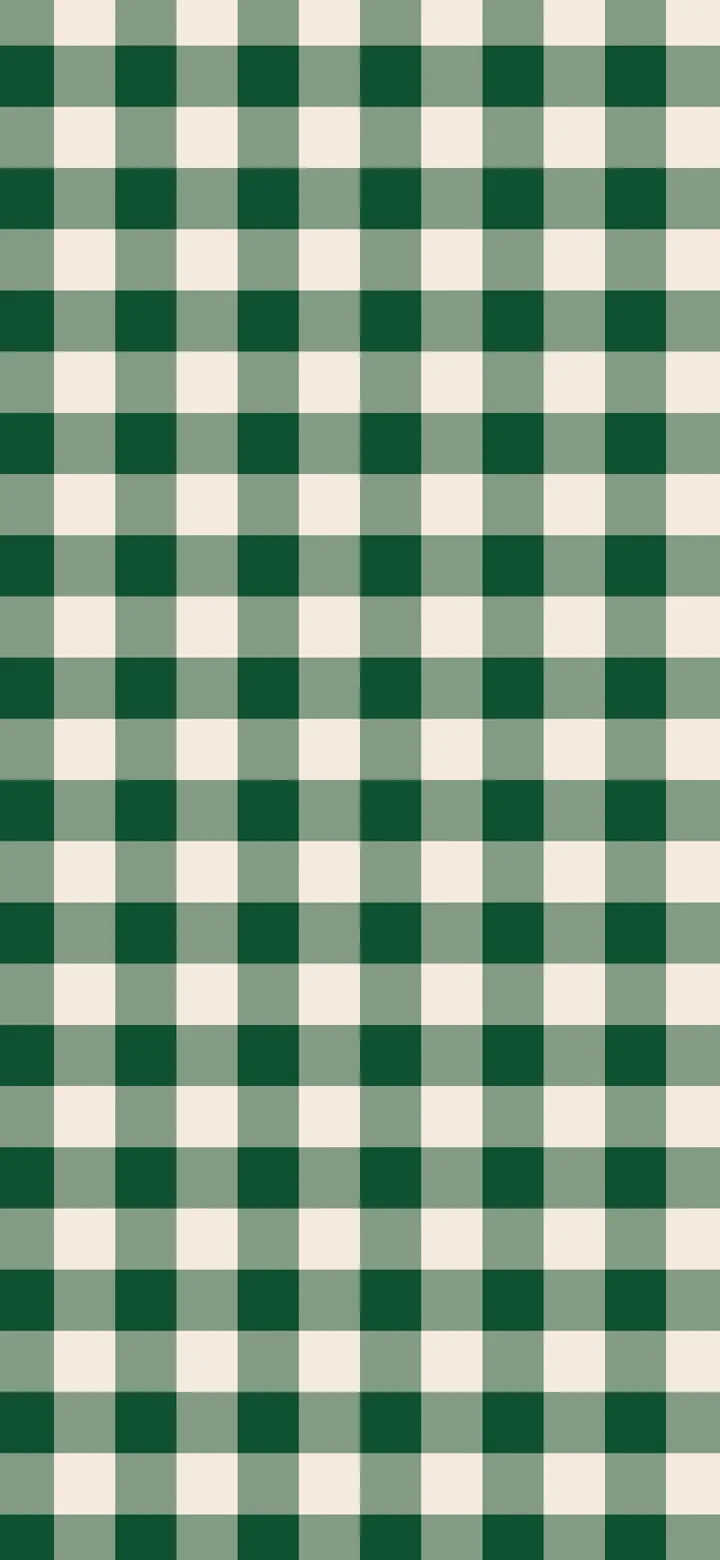 Christmas Green Gingham wallpaper for iPhone and Android