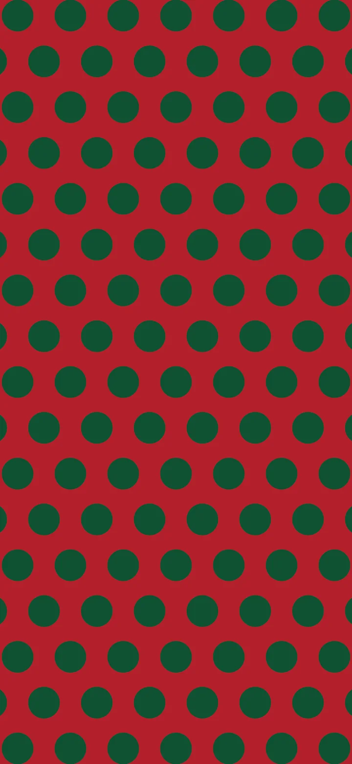 Christmas Red and Green Polka Dot wallpaper for iPhone and Android