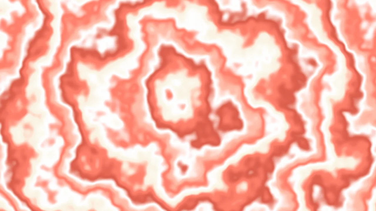Coral and Cream Bullseye Tie Dye desktop wallpaper in 4K