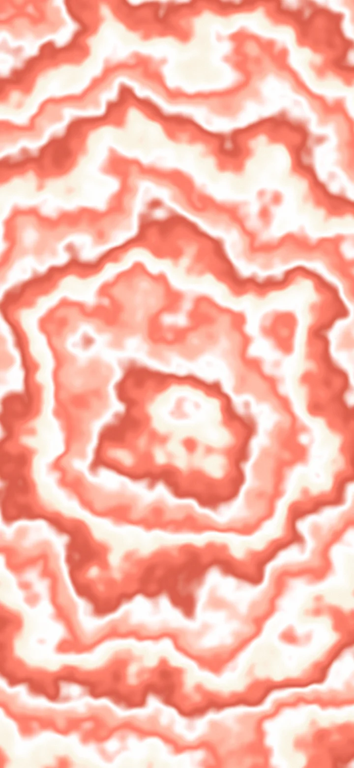 Coral and Cream Bullseye Tie Dye wallpaper for iPhone and Android