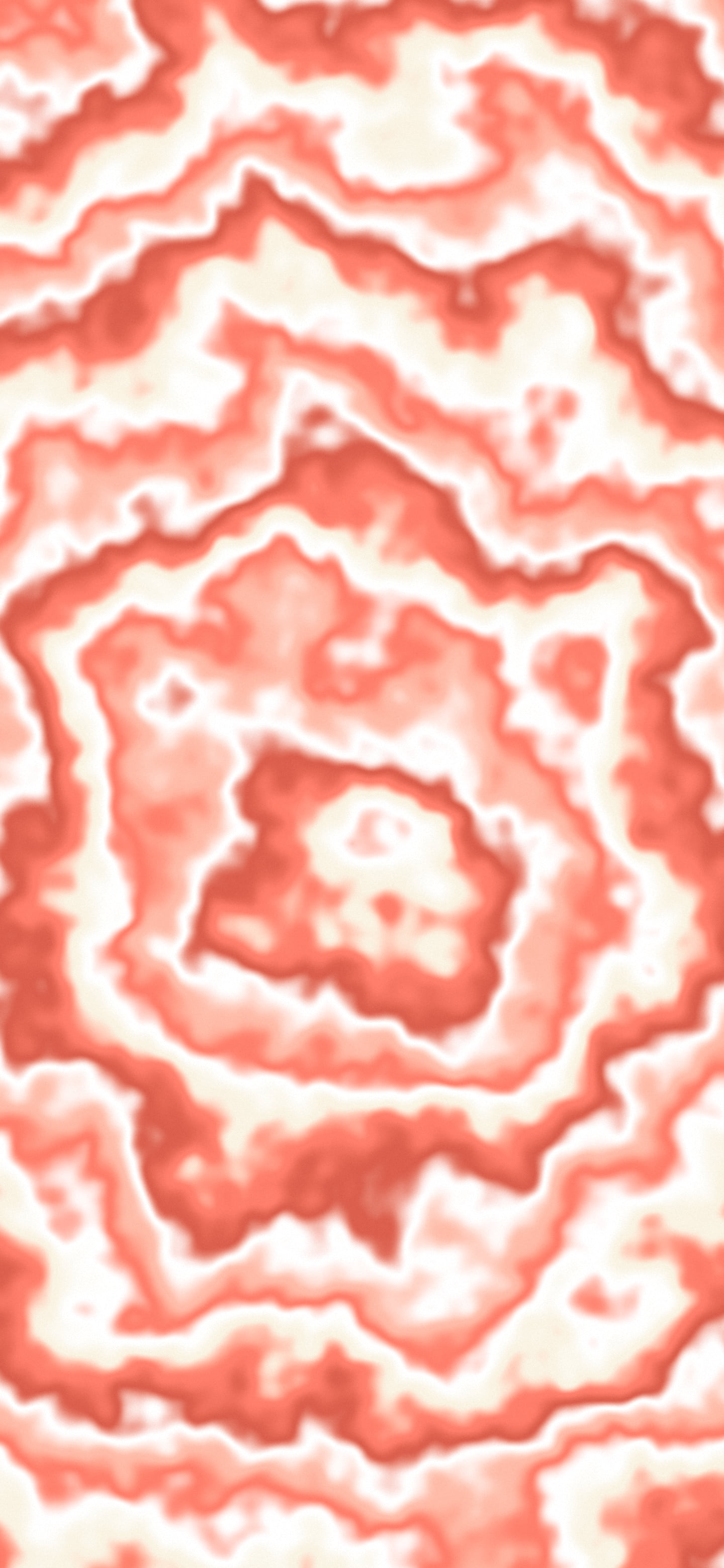 Coral and Cream Bullseye Tie Dye wallpaper for iPhone and Android