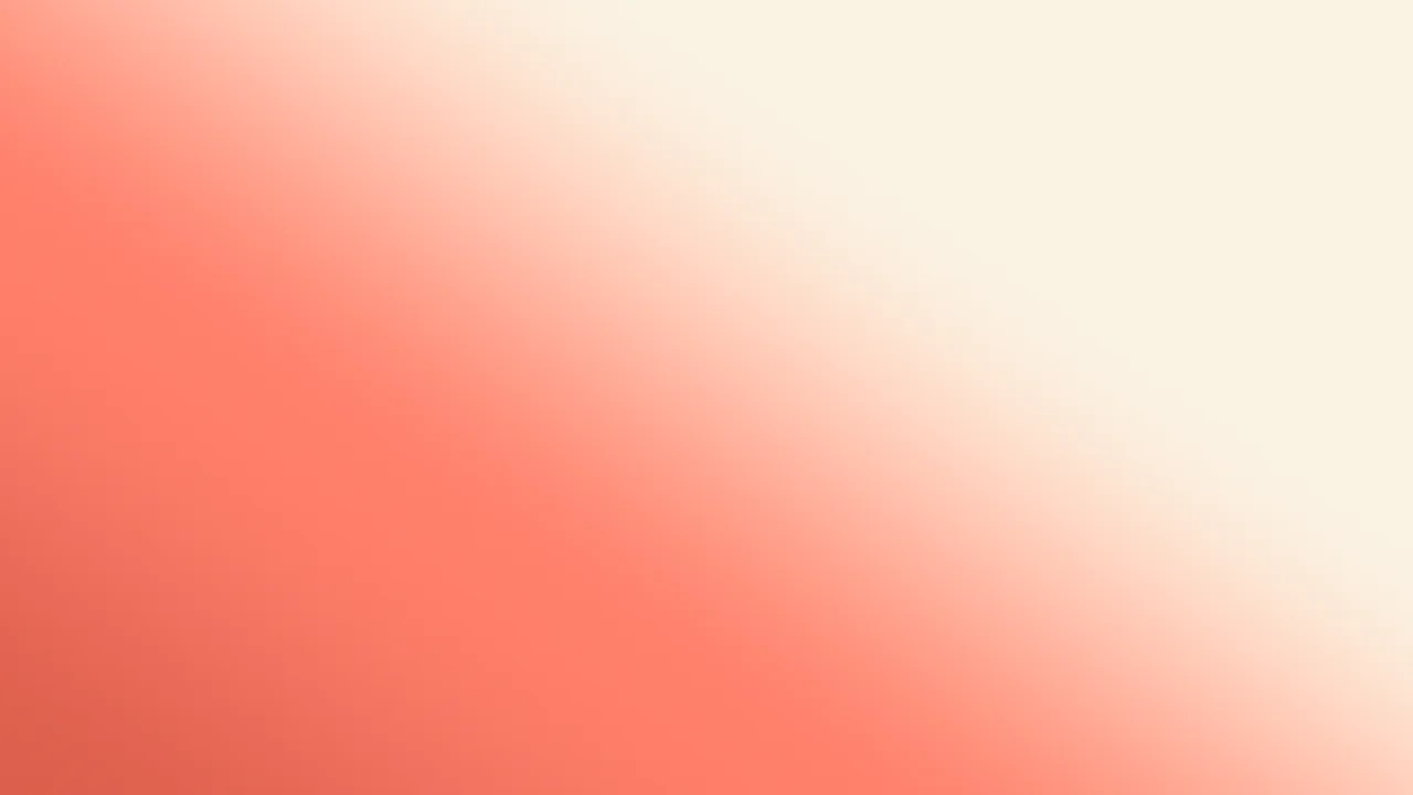 Coral and Cream Diagonal Ombre Gradient desktop wallpaper in 4K