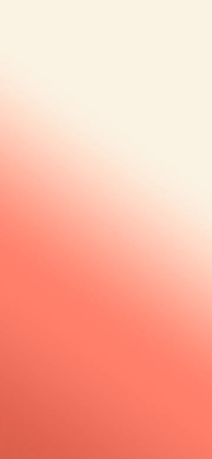 Coral and Cream Diagonal Ombre Gradient wallpaper for iPhone and Android