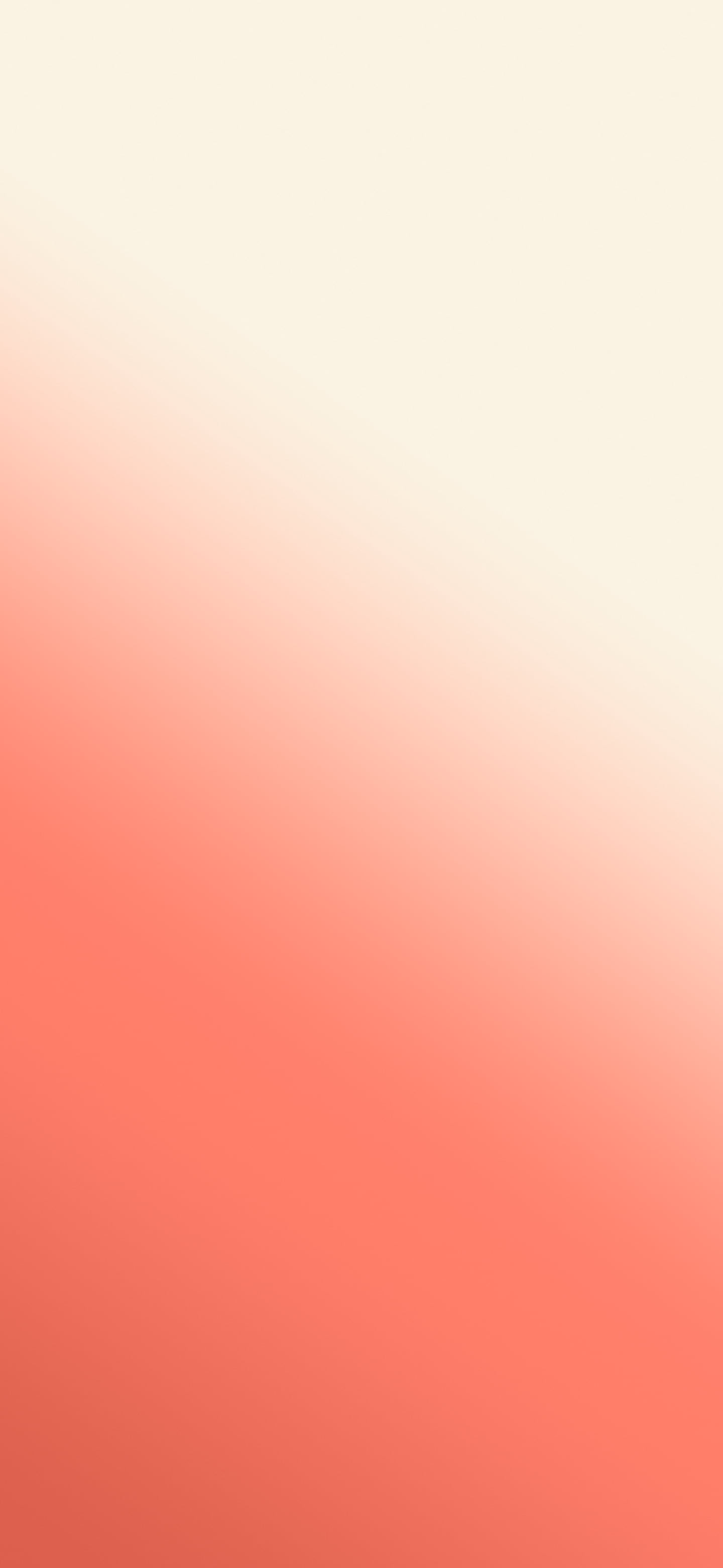 Coral and Cream Diagonal Ombre Gradient wallpaper for iPhone and Android