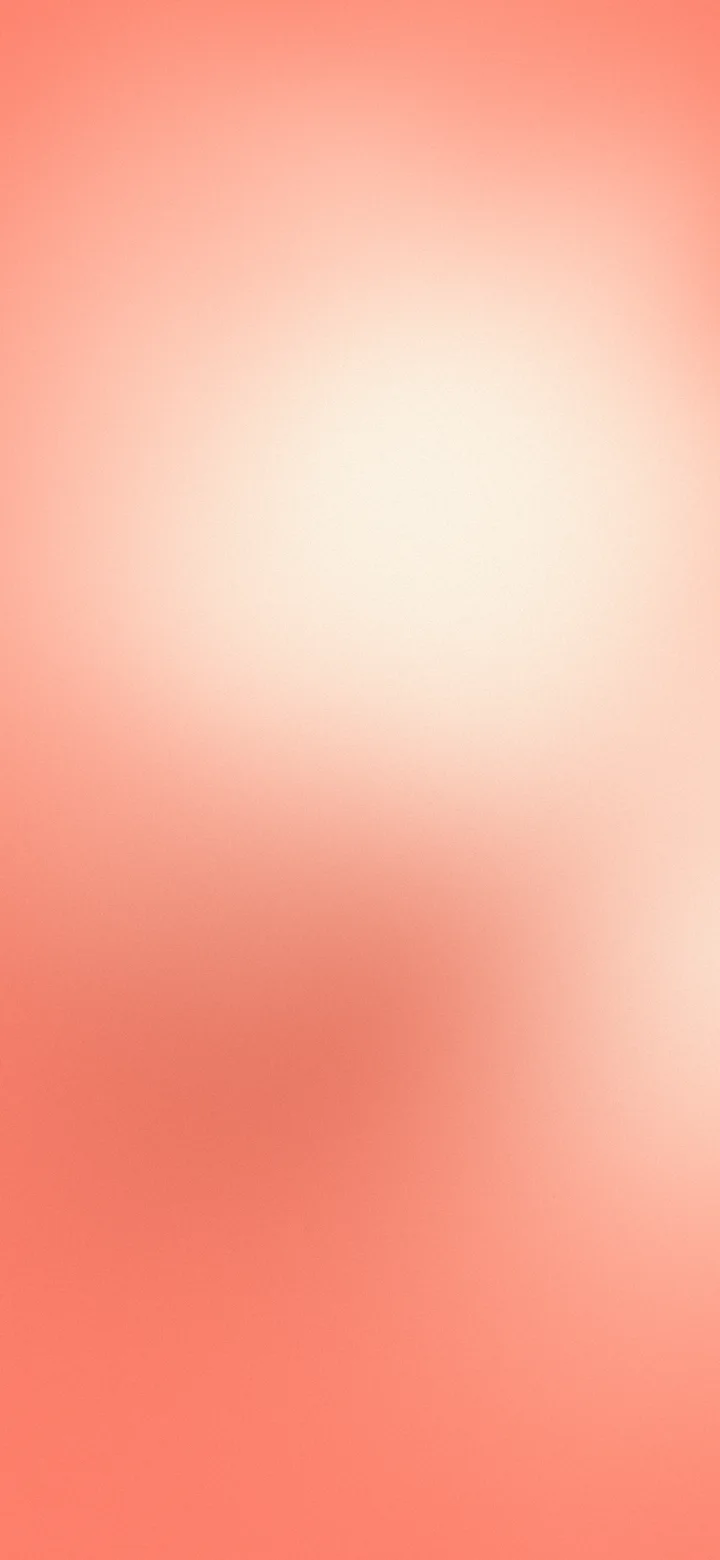 Coral and Cream Dreamy Aura Gradient wallpaper for iPhone and Android