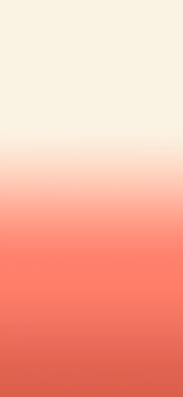 Coral and Cream Ombre Gradient wallpaper for iPhone and Android