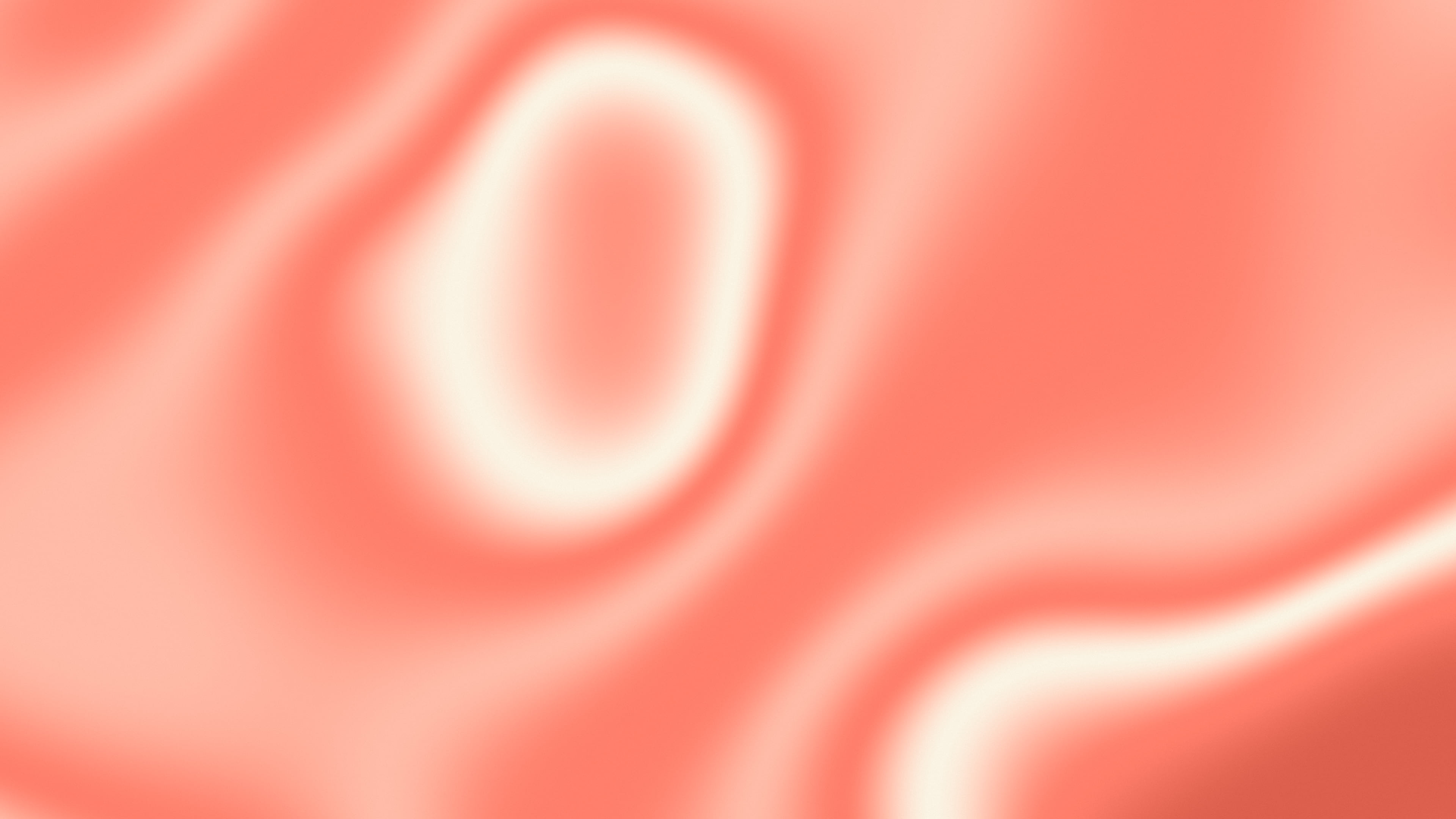 Coral and Cream Silky Gradient desktop wallpaper in 4K