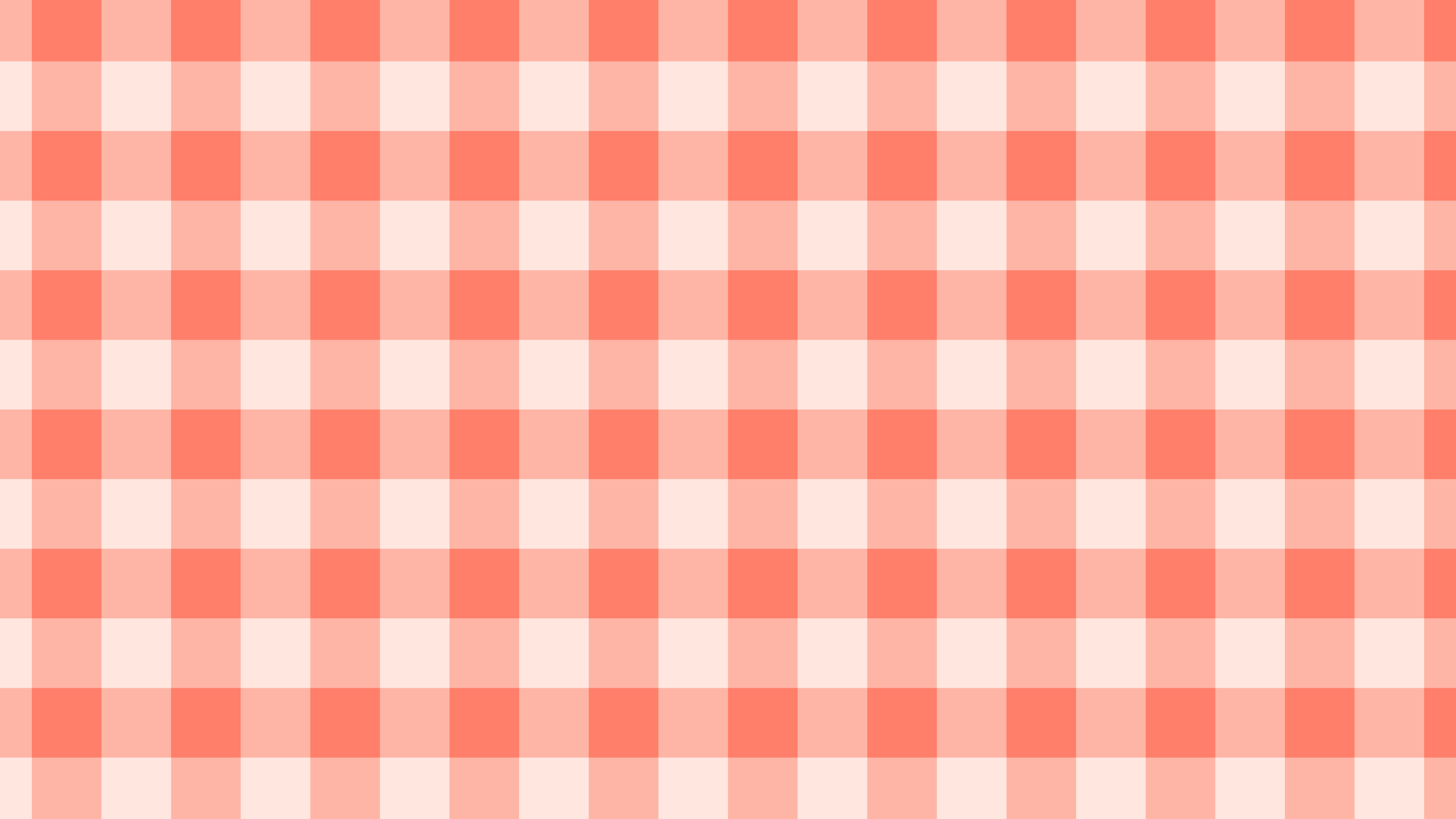 Coral Gingham desktop wallpaper in 4K