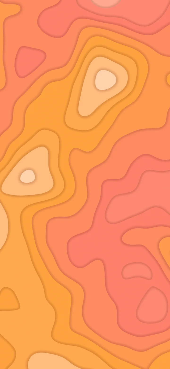 Coral Layered Topographic wallpaper for iPhone and Android