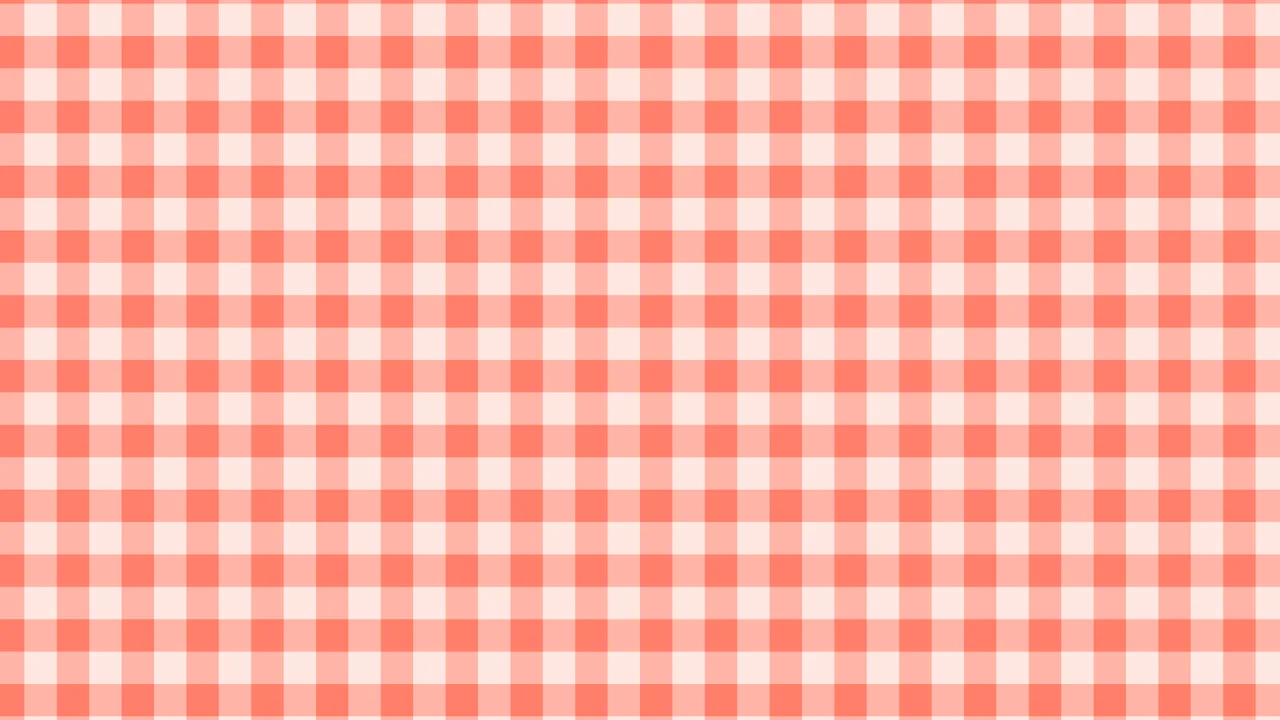 Coral Mini Gingham desktop wallpaper in 4K