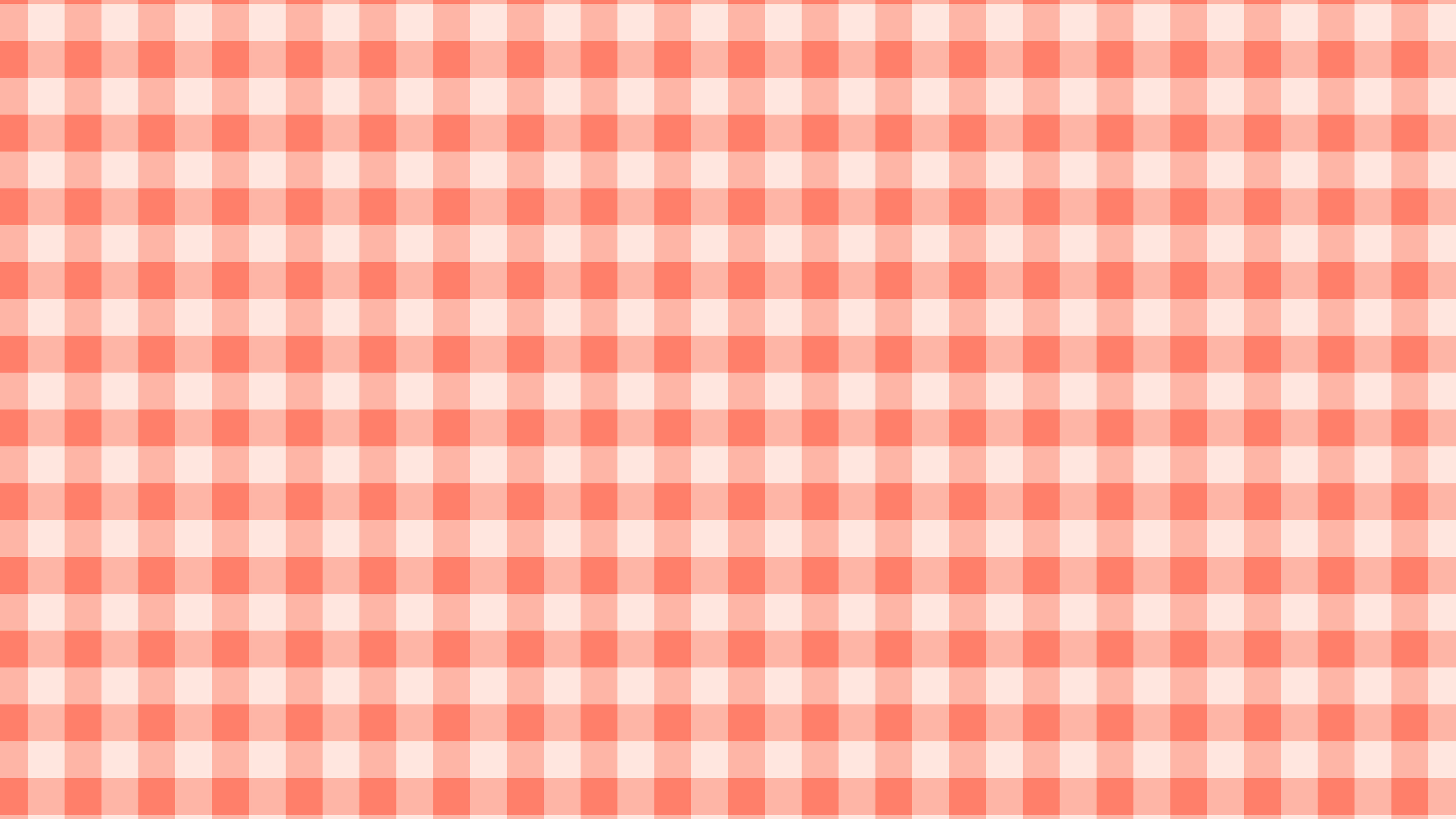 Coral Mini Gingham desktop wallpaper in 4K