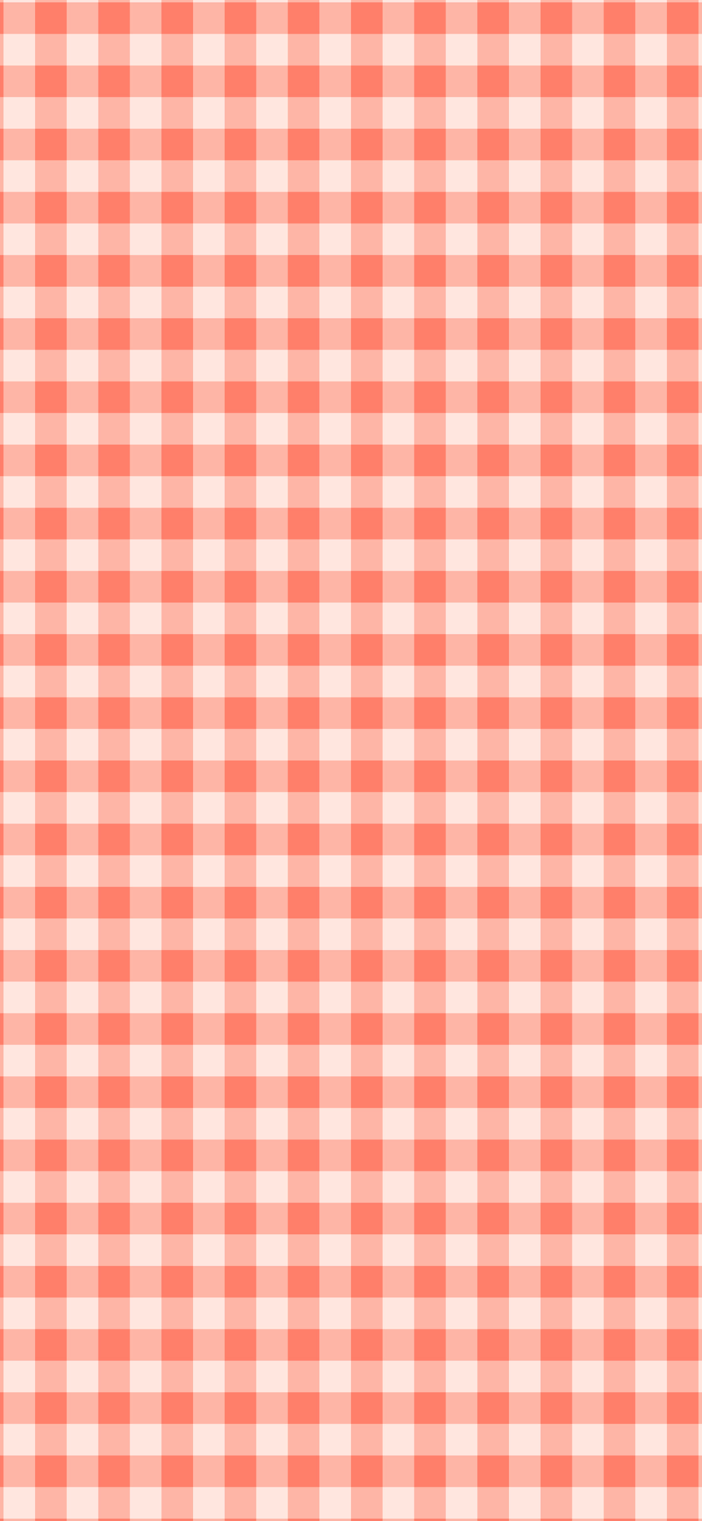 Coral Mini Gingham wallpaper for iPhone and Android