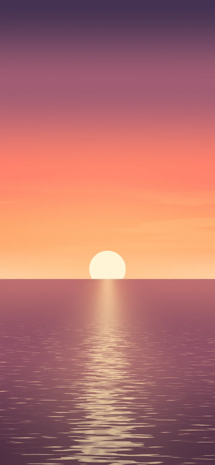 Coral Ocean Sunset wallpaper for iPhone and Android