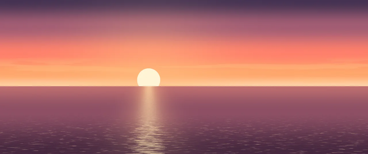Coral Ocean Sunset ultrawide wallpaper, 3440 × 1440