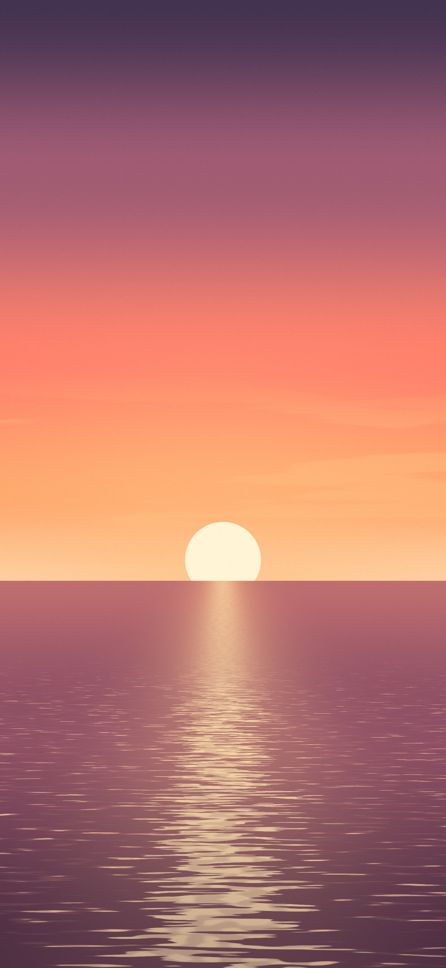 Coral Ocean Sunset wallpaper for iPhone and Android